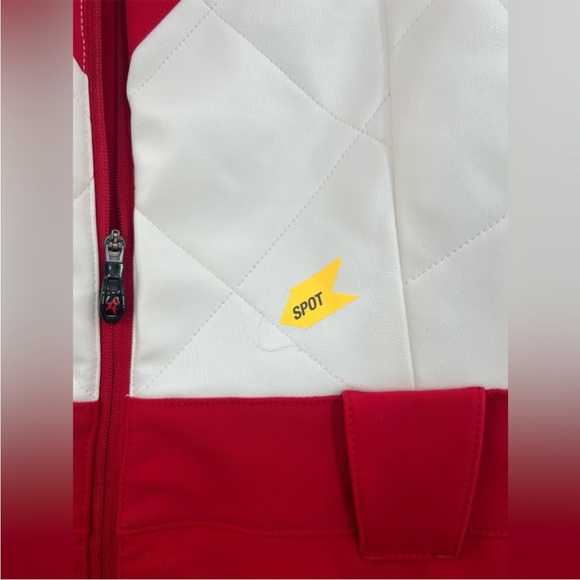 Perfect Moment Girls Star Crew Neck Jumper in Red